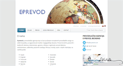 Desktop Screenshot of e-prevod.com